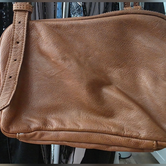 Liebeskind Tan Leather Messenger Bag - Picture 3 of 14